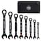 Klein Tools Ratcheting Wrench Set, 90-Tooth, SAE, 8PC 69408G - alternate 1