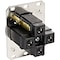 Hubbell Wiring 50A 125/250V 3-Pole 4-Wire Grounding Receptacle, 14-50R, Industrial, Black HBL9450A - alternate 2