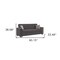 Homeroots 90" Brown Chenille Sleeper Sofa And Toss Pillows 607122 - alternate 5