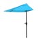 Pure Garden 9ft Half Umbrella, Brilliant Blue 50-LG1037 - alternate 3