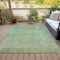 Homeroots 8' X 10' Green And Ivory Abstract Washable Indoor Outdoor Area Rug 631068 - alternate 4