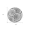 Homeroots 8' Round Gray and Black Round Faux Bois Washable Non Skid Indoor Outdoor Area Rug 564415 - alternate 6