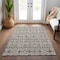 Homeroots 3' X 5' Taupe Gray And Gold Geometric Washable Indoor Outdoor Area Rug 612226 - alternate 6