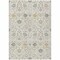 Homeroots 3' X 5' Ivory Beige And Gray Oriental Washable Indoor Outdoor Area Rug 598052 - alternate 6