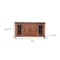 Homeroots 70" Brown Solid Wood Cabinet Enclosed Storage Distressed TV Stand 528730 - alternate 3