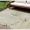Homeroots 9' X 12' Ivory Gray And Gold Abstract Washable Indoor Outdoor Area Rug 597780 - alternate 1