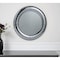 Homeroots 32" Silver Round Curved Frame Accent Mirror 485011 - alternate 2