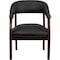 Flash Furniture Traditional Luxurious Conference Chair, Black Back, 24 in W 27" L 31-1/2" H, Upholstered Straight B-Z105-BLACK-GG - alternate 1