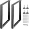 Vevor 28 Inch Adjustable Furniture Legs Square Solid Steel Set of 2 Black, 2PK T6164-28 - alternate 1