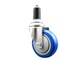 Service Caster 4 Inch 316SS Blue Polyurethane Wheel Swivel 1-3/8 Inch Expanding Stem Caster SCC-SS316EX20S414-PPUB-BLUE-138 - alternate 1