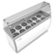 Koolmore 70 in. 12 Tub Ice Cream Dipping Cabinet Display Freezer with Sliding Glass Door and Sneeze Guard KM-ICD-71SD-FG - alternate 6