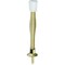 National Hardware 830111 Door Stop, 3 in Projection, Steel, Polished Brass N830-111 - alternate 1
