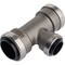 Quickfitting 3/4'' x 3/4'' x 1/2'' Push-to-Connect Stainless Steel Reducing Tee SS844R - alternate 3