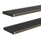 Homeroots 47" Set Of Two Dark Gray Wood Wall Mounted Floating Shelves 571360 - alternate 4