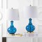 Jonathan Y Lavelle 25" Glass LED Table Lamp, Cobalt Blue/Brass Gold, 2PK JYL1068C-SET2 - alternate 8