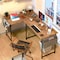 Healsmart Computer Desk Small Office Desk 40 Inch Writing Desks Small Space Desk Study Table Modern FNDESKOFFICE40X20BRN - alternate 5