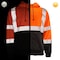Dome75 Full-zip Hoodie, ANSI/ISEA 107-2020 Class 3, Polyester, HiVis Orange/Black Bottom, 2X DHZ1632 - alternate 6