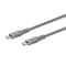 Monoprice USB 2.0 USB-C to USB-C Silicone Cable 3ft Gray 47196 - alternate 1