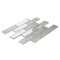 Apollo Tile Gray 11.8 in x 11.8 in Glass Glossy Floor and Wall Subway 4.83 sqft/case, 5PK APLSRA8807A - alternate 8