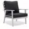 Leisuremod Walbrooke 3-Piece Outdoor Patio Set, White Aluminum Frame & Removable Cushions, Charcoal WW-57-31CH - alternate 6