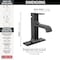Delta Velum: Single Handle Bathroom Faucet 539-BLMPU-DST - alternate 3