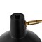 Jonathan Y Hygge 16" Swing Arm 1-Light Modern Midcentury Iron USB Charging Port LED Sconce, Black/Brass Gold JYL1302B - alternate 6