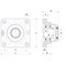Ntn 4 Holes, Square Housing, 4 Bolt Flange Bearing, Radial Ball, 3/4 in Dia, Thermoplastic, Set Screw SUCFPL204-12C0FG1 - alternate 2