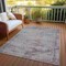 Homeroots 3' X 5' Pewter And Gray Aztec Washable Indoor Outdoor Area Rug 615554 - alternate 6