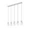 Z-Lite Aimie 5-Light Linear Chandelier, 6 in W, Brushed Nickel 828P6-5L-BN - alternate 4
