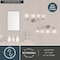 Vaxcel Bellwood 28 in. 4-Light Traditional Nickel Bathroom Vanity Fixture, Glass Shade W0522 - alternate 4