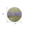 Homeroots 8' Green Purple And Black Round Abstract Washable Indoor Outdoor Area Rug 603091 - alternate 4