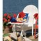 Adams Quik-Fold White 15'' x 17.5'' Rectangle Resin Folding Side Table 258423 - alternate 4