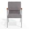 Flash Furniture Gray Fabric Stackable Church Chair with Arms XU-DG-60156-GY-GG - alternate 5