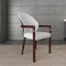 Leisuremod Opaline Series Elegant Wooden Dining Chair in Black Velvet and White, 2PK OC24BLW2 - alternate 6