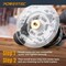 Powertec Router Brass Inlay Kit w/ Router Bushing Guide, Centering Pin & 1/8" x 1/4" Carbide Router Bit 71333 - alternate 3