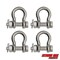 Extreme Max Extreme Max 3006.8375.4 BoatTector Stainless Steel Bolt-Type Anchor Shackle - 7/16", 4-Pack 3006.8375.4 - alternate 1