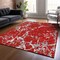 Homeroots 3' X 5' Red Ivory And Gray Striped Washable Indoor Outdoor Area Rug 600918 - alternate 6