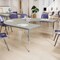 Flash Furniture Commercial Adjustable Height Horseshoe Activity Table-Standard Legs in LTGY XU-A6066-HRSE-LTGRY-T-A-GG - alternate 4