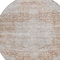 Homeroots 8' Copper And Beige Round Floral Washable Indoor Outdoor Area Rug 605081 - alternate 4