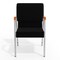 Flash Furniture Black Fabric Stackable Church Chair with Arms XU-DG-60156-BK-GG - alternate 5