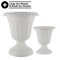 Pure Garden Outdoor Planter 2-Pack Large & Small Urn Planters Plastic Plant Pots for Indoor or Outdoor 50-LG1430 - alternate 4