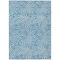 Homeroots 5' X 8' Teal Blue And Ivory Abstract Washable Indoor Outdoor Area Rug 599761 - alternate 6