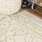 Jonathan Y Charleston Vintage Filigree Textured Weave Cream/Green 5 ft Square Indoor/Outdoor Area Rug SMB106I-5SQ - alternate 6