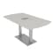 Skutchi Designs Arc Rectangle Meeting Room Table, 36 in W, 72 in L, Ivory HAR-AREC-36X72-DOU-K458-ESIL - alternate 1