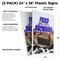 Signmission Fried Brownies, Plastic Signs Only 24 Inch x 36 Inch, Corrugated Plastic, 2PK CSB-2436-2PACK-Fried Brownies - alternate 2