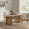 Homeroots 67" Natural Solid Wood Mirrored Double Pedestal Base Oval Dining Table 712155 - alternate 5