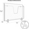 Acrimet Pocket File Holder Horizontal Brochure Display (Wall or Countertop, Letter, Clear Green) 862.3 - alternate 4