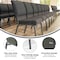 Flash Furniture Advantage Charcoal Gray Church Chair 20.5" Wide PCHT-111 - alternate 6