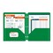 C-Line Products 8-1/2" x 11" Green Two-Pocket 3-Hole Punch Heavyweight Poly Portfolio Folder, 25EA/BX, 6BX/CT 33933-BX - alternate 5