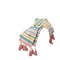 Homeroots 60" X 50" Blue and Pink Woven Cotton Striped Throw Blanket with Tassels 516622 - alternate 4